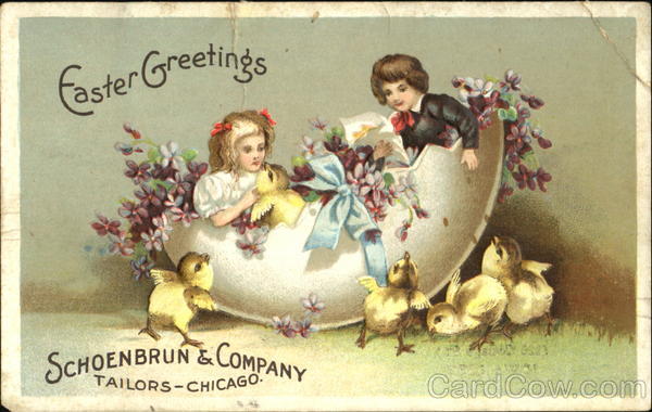 Easter Greetings With Children