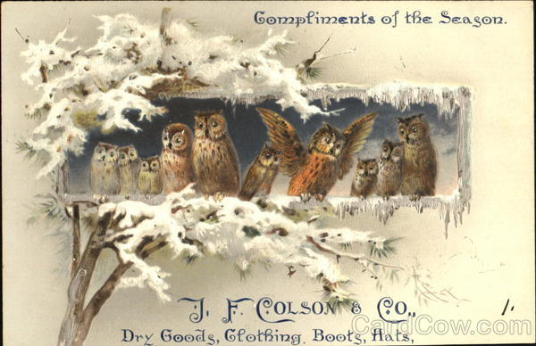 Compliments Of The Season Advertising