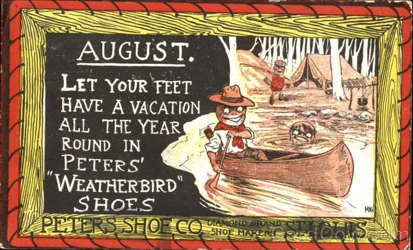 August - Peters Shoe Co. Advertising