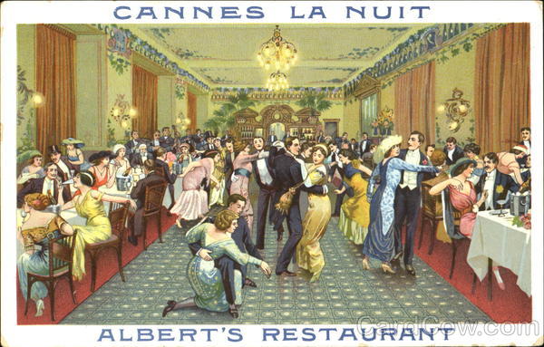 Albert's Restaurant Cannes France Advertising
