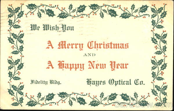 Hayes Optical Co. Advertising