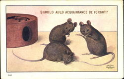 Should Auld Acquaintance Be Forgot Postcard