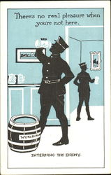 There's No Real Pleasure When You're Not Here Postcard