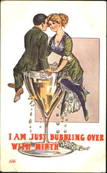 I Am Just Bubbling Over With Mirth Postcard