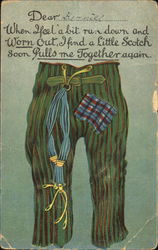 Trousers Postcard