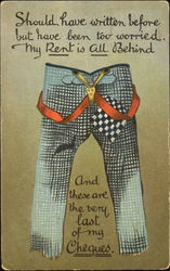 Trousers Postcard