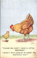 Can't I Have A Little Brother Birds Postcard Postcard