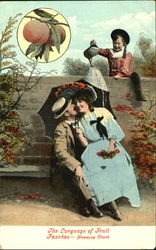 The Language Of Fruit Peaches - Blooming Cheek Postcard