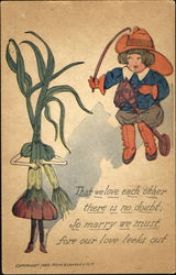 That We Love Each Other There Is No Doubt, So Marry We Must, Fore Our Love Leeks Out Fantasy Postcard Postcard