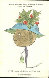There's Nothing Like Pudding A Good Face On Things Postcard