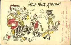 Stop Your Kiddin Postcard