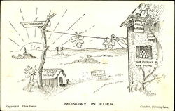 Monday In Eden Days of the Week Postcard Postcard