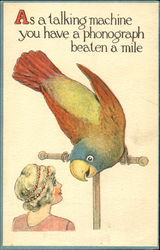 As A Talking Machine You Have A Phonograph Beaten A Mile Postcard