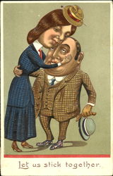 Let Us Stick Together Postcard