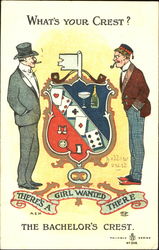 What's Your Crest? The Bachelor's Crest Postcard