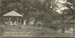 A Shady Nook In Hershey Park Pennsylvania Postcard Postcard