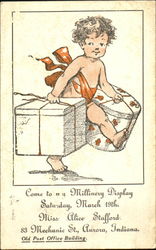 Millinery Display Postcard