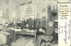 Romanoff Caviar, 170 Chambers St. Postcard