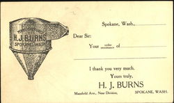 H. J. Burns, Mansfield Ave. Postcard
