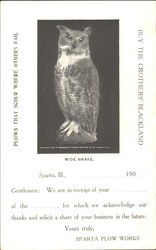 Sparta Plow Works Postcard