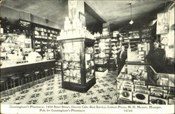 Cunningham's Pharmacy, 1400 Stout Street Postcard