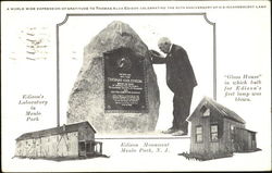 Edison Monument Postcard