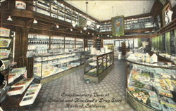 Cousins And Howland's Drug Store Hanford, CA Postcard Postcard