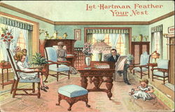 Let Hartman Feather Your Nest Postcard