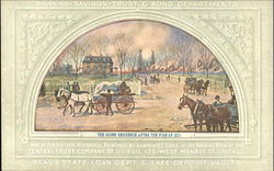 The First Bridge Across The Chicago River Postcard