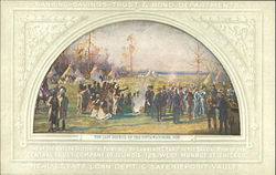 The Last Council Of The Potta Watomies Postcard