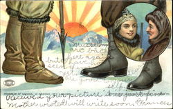 Footwear Of Nations Lapland Postcard