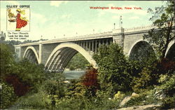 Gillies' Coffee - Washington Bridge New York City, NY Advertising Postcard Postcard