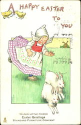 A Happy Easter To You With Children Postcard Postcard