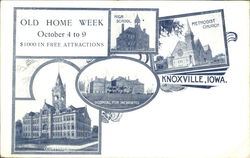 Old Home Week Knoxville, IA Postcard Postcard