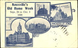 Knoxville's Old Home Week Iowa Postcard Postcard