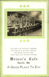 Weisers Café, 505 Hewitt Ave Everett, WA Postcard Postcard