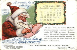 Merry Xmas December 1908 Postcard