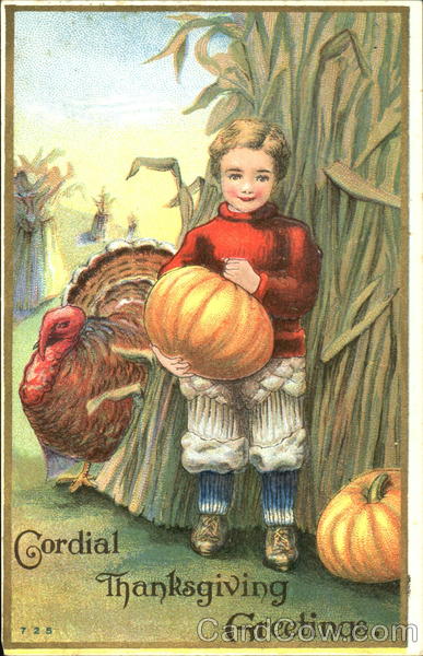 Cordial Thanksgiving Greetings Children