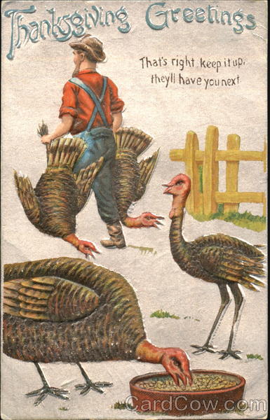 Thanksgiving Greetings Turkeys