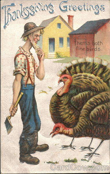 Thanksgiving Greetings Turkeys