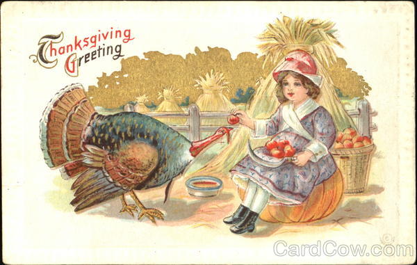 Thanksgiving Greeting Turkeys