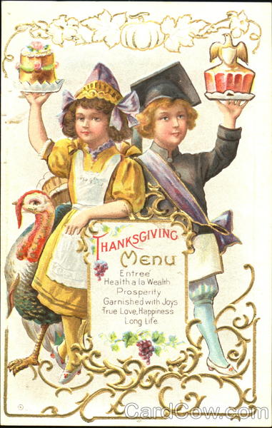 Thanksgiving Menu Children