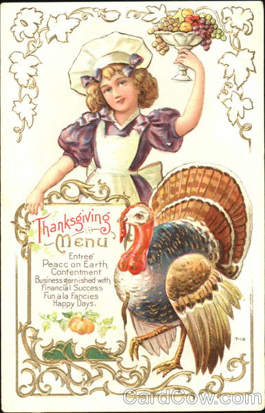 Thanksgiving Menu Children