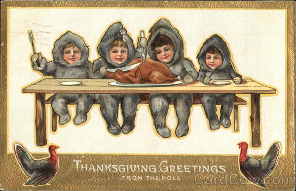 Thanksgiving Greetings From The North Pole Children