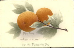 May Love And Joy Be In Your Heart This Thanksgiving Day Postcard