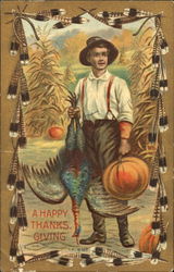 A Happy Thanksgiving Postcard