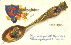 Thanksgiving Greetings Souvenir Postcard