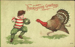 Thanksgiving Greetings Postcard
