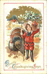 Hearty Thanksgiving Joys Postcard