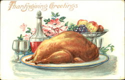 Thanksgiving Greetings Postcard